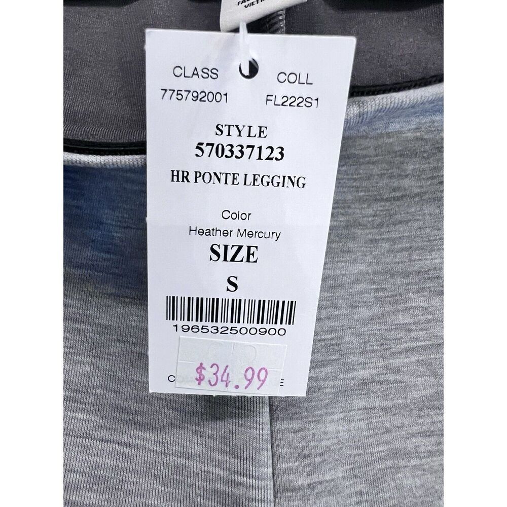 White House Black Market WHBM Heather Grey Ponte High Rise Leggings S NWT - Picture 5 of 5